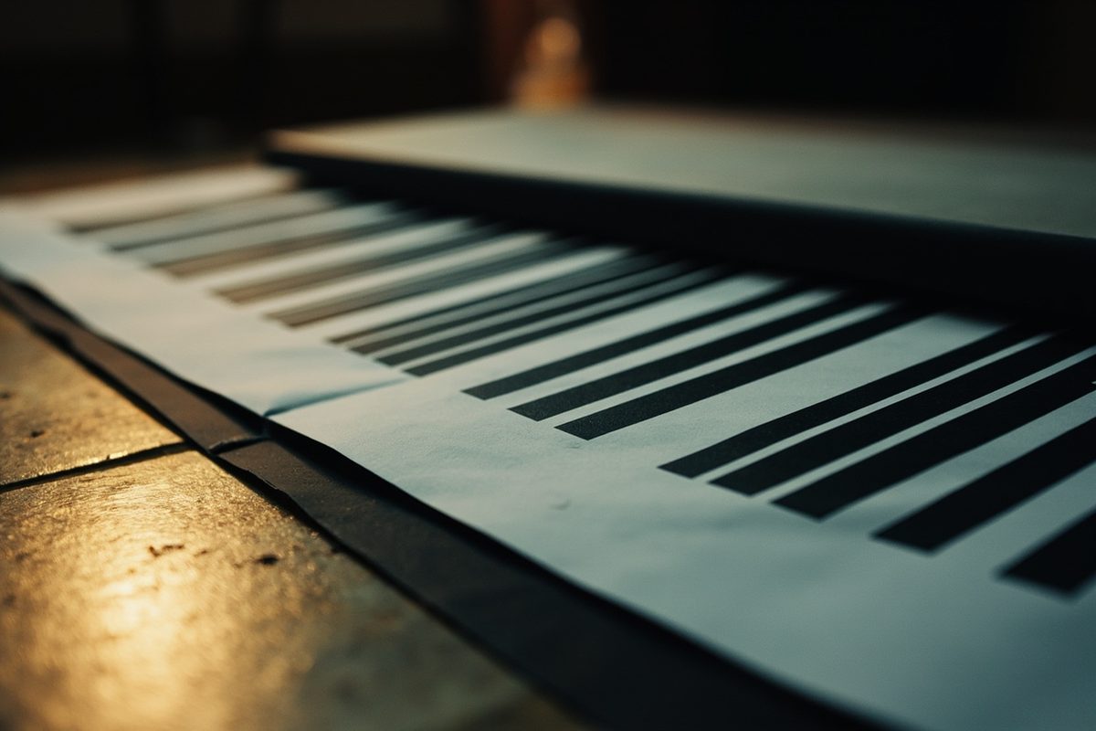 Extreme close-up of plain black vertical bars of varying widths printed on white paper.